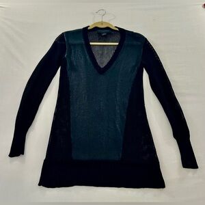 Black Mesh Layered Bodycon Dress Sz XS